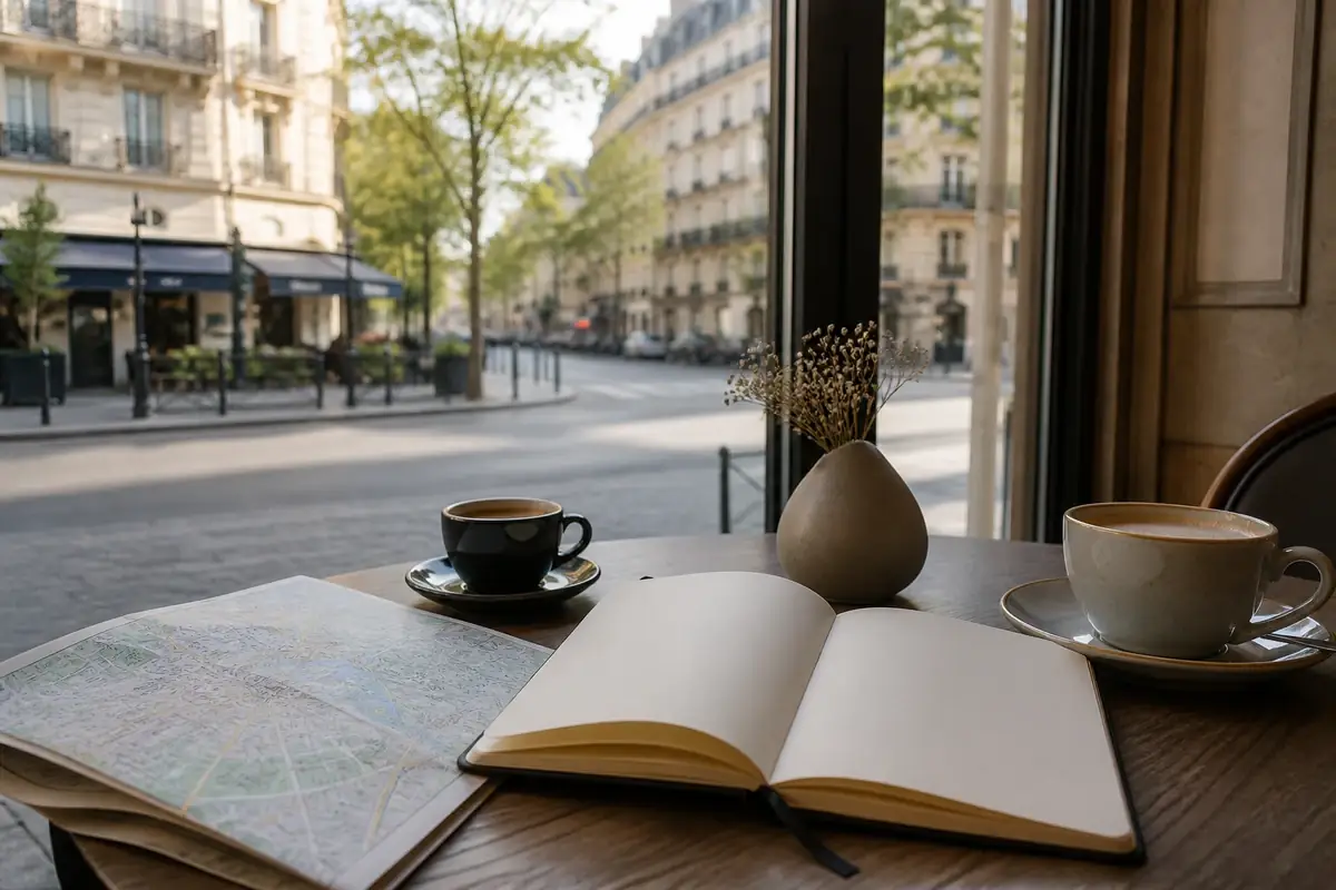 Paris restaurant prepared for an evening date