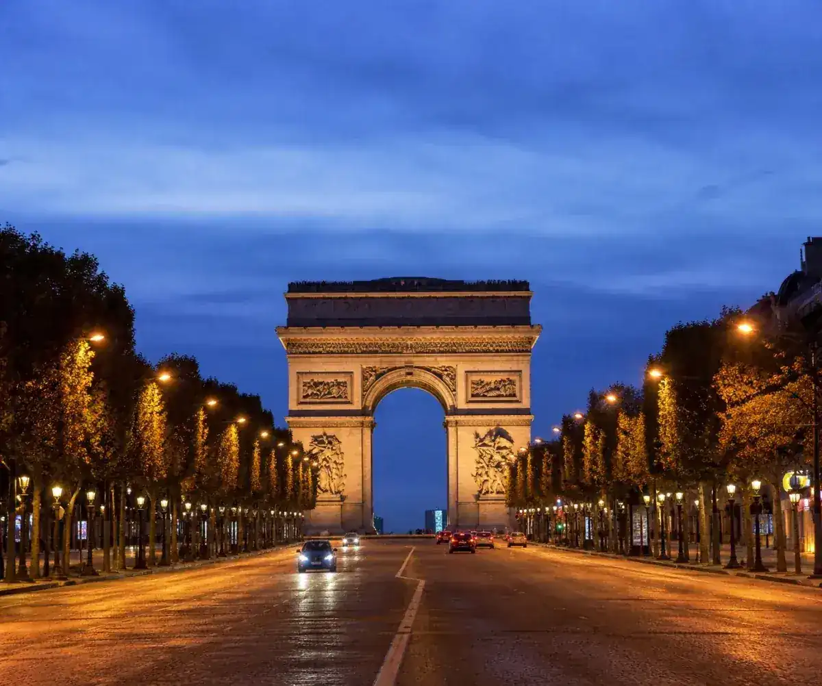 Elegant avenue in the 8th Arrondissement of Paris