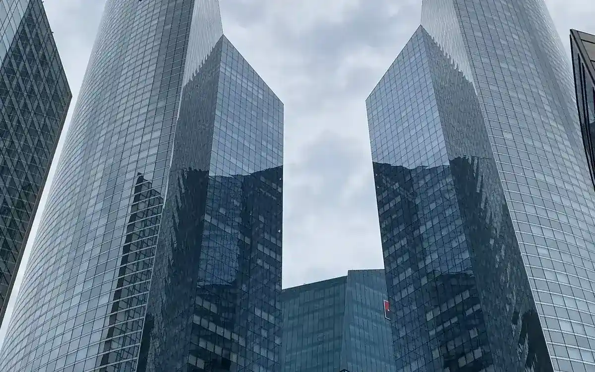 Modern architecture in La Défense Paris